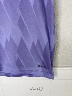 Real Madrid Vs Juve Jersey 22/23 Away Mens Soccer Shirt Purple Adidas Size L #9