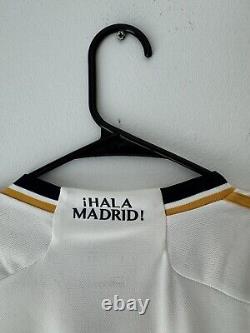 Real Madrid White 2023/2024 Adidas Home Jersey NWOT (HR3796) Sz L