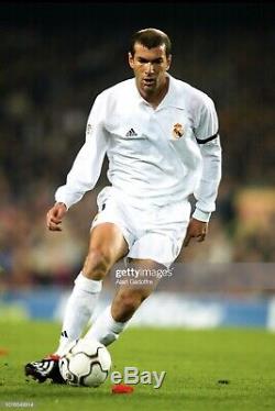 Real Madrid Zidane France Football Player Issue Jersey Climalite Liga Shirt