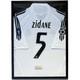 Real Madrid Zinedine Zidane Jersey Framed, Zinedine Zidane Shirt Framed