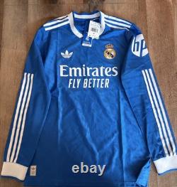 Real Madrid adidas 2025/26 Third Authentic Long Sleeve Jersey SizeM