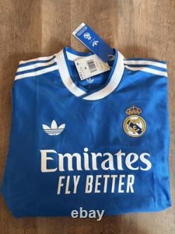 Real Madrid adidas 2025/26 Third Authentic Long Sleeve Jersey SizeM