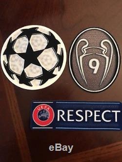 Real Madrid sporting id BOH 9 trophy cup patch 3 set Ronaldo Era Jersey
