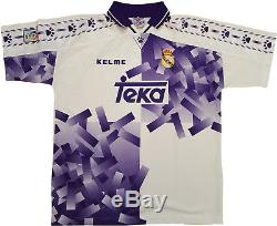 Real madrid 1996-97 Kelme Suker football Teka vintage home jersey retro laLiga