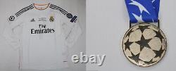 Real madrid jersey 2013 2014 shirt long sleeve sergio ramos UCL FINAL + medal