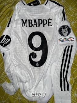 Real madrid player jersey 24/25 long sleeve mbappe