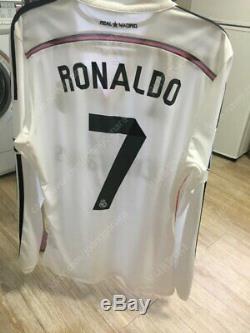 Realmadrid Jersey ronaldo 2014-2015 Size small-medium Long Sleeve Official