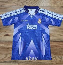 Retro Real Madrid 1996-97 Away Jersey Purple Kelme Men's L
