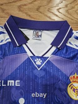 Retro Real Madrid 1996-97 Away Jersey Purple Kelme Men's L