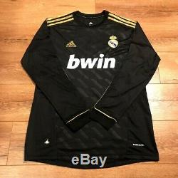 Retro Real Madrid Ronaldo Jersey 2011/2012 Black & Gold Long Sleeve