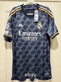 Rodrygo #11 Mens EXTRA LARGE Adidas Real Madrid Away Jersey Champions League Fan