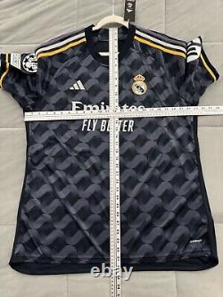 Rodrygo #11 Mens EXTRA LARGE Adidas Real Madrid Away Jersey Champions League Fan