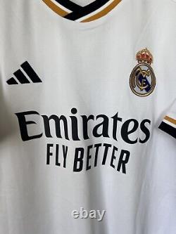 Rodrygo Real Madrid Jersey 23/24 Home Soccer Shirt HR3796 Adidas Men's Size L