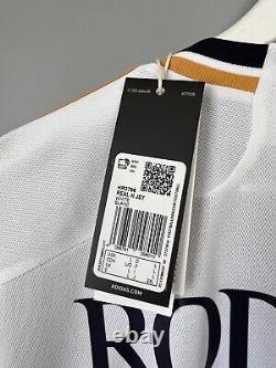 Rodrygo Real Madrid Jersey 23/24 Home Soccer Shirt HR3796 Adidas Men's Size L
