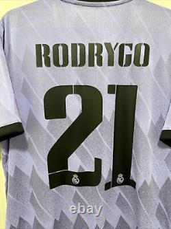 Rodrygol #21 Men's LARGE Authentic Real Madrid Away Champions League Jersey