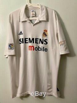 Ronaldo2002/03 Real Madrid La Liga Match Centenary Un Worn Shirt Jersey