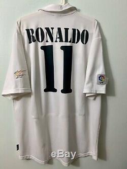 Ronaldo2002/03 Real Madrid La Liga Match Centenary Un Worn Shirt Jersey