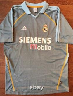 Ronaldo 2004 Real Madrid Jersey Kit Maglia Blue Spain Liga Vintage España Rare M
