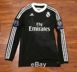 Ronaldo, 2014 Real Madrid Third LS CL Adizero Match Issue Shirt Size 8 Adidas Y3