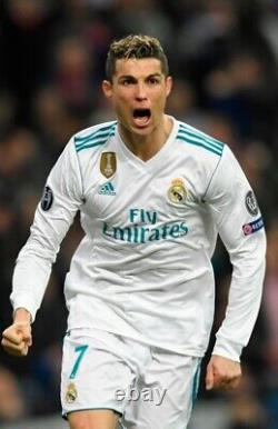 Ronaldo 2017/18 Real Madrid Champions League Short Sleeve Jersey Mens L
