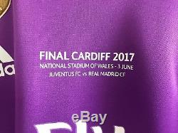 Ronaldo 2017 UCL Final Cardiff Real Madrid adizero player issue jersey shirt