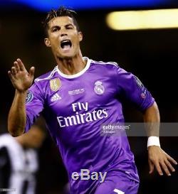 Ronaldo 2017 UCL Final Cardiff Real Madrid adizero player issue jersey shirt