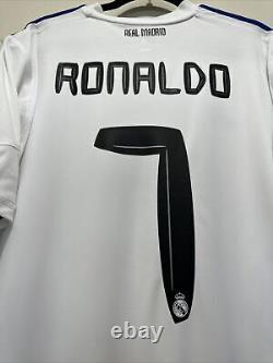 Ronaldo #7 Men's XL Real Madrid 10/11 Home Jersey La Liga