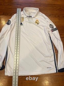 Ronaldo #7 Real Madrid 2016-17 UEFA Ronaldo Long Sleeve Jersey Read Description