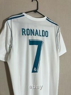 Ronaldo #7 Real Madrid 2017/18 Home Large Football Shirt Jersey Adidas BNWT
