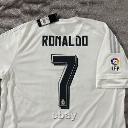 Ronaldo #7 Real Madrid Adizero Mens XL Home Jersey 15/16