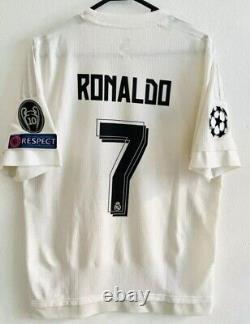 Ronaldo #7 Real Madrid Cristiano 2016 Final Vs Atletico Jersey Size Medium
