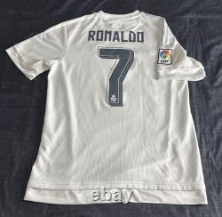 Ronaldo #7 Real Madrid Men's Home Jersey Size M Jersey 15/16