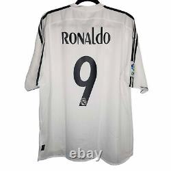 Ronaldo #9 Adidas Real Madrid Home Jersey / Shirt 2002-2004 Sz XL NWT