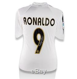 Ronaldo Back Signed Real Madrid 2003-04 Home Shirt Autograph Jersey