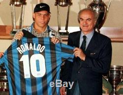 Ronaldo Inter Milan 1997 1998 DEBUT Jersey Shirt Maglia Real Madrid Barcelona L