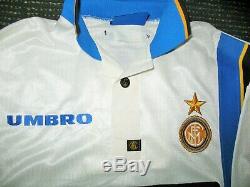 Ronaldo Inter Milan 1997 1998 DEBUT Jersey Shirt Maglia Real Madrid Barcelona M