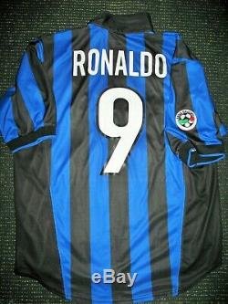 Ronaldo Inter Milan 1998 1999 Jersey Shirt Maglia Real Madrid Barcelona L