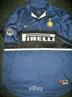 Ronaldo Inter Milan 1998 1999 Jersey Shirt Maglia Real Madrid Barcelona XL