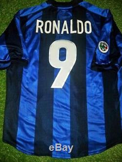 Ronaldo Inter Milan 1999 2000 Jersey Shirt Maglia Real Madrid Barcelona L