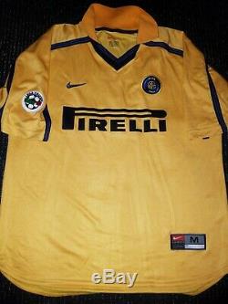 Ronaldo Inter Milan 1999 2000 Jersey Shirt Maglia Real Madrid Barcelona M