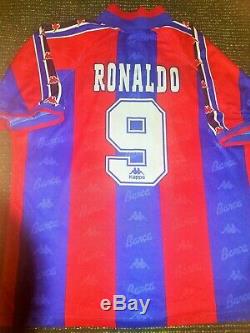 Ronaldo Kappa Barcelona MATCH ISSUE Jersey 1996 1997 Real Madrid Camiseta