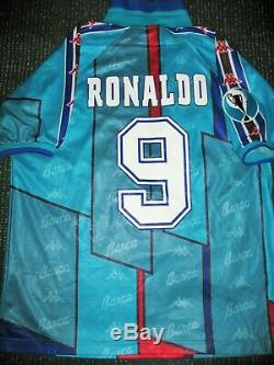 Ronaldo Kappa Barcelona UEFA CUP Jersey 1996 1997 Shirt Inter Real Madrid L