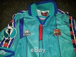 Ronaldo Kappa Barcelona UEFA CUP Jersey 1996 1997 Shirt Inter Real Madrid L