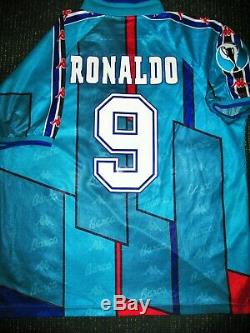 Ronaldo Kappa Barcelona UEFA CUP Jersey 1996 1997 Shirt Inter Real Madrid XL