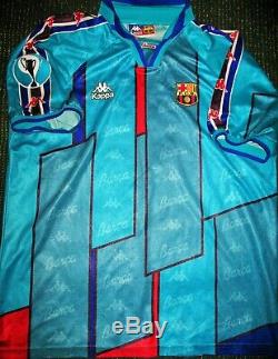 Ronaldo Kappa Barcelona UEFA CUP Jersey 1996 1997 Shirt Inter Real Madrid XL