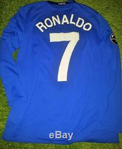 Ronaldo Manchester United UEFA 2008 2009 Blue Jersey Real Madrid Juventus Shirt