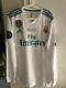 Ronaldo Real Madrid Jersey UCL 2018Final Adizero Player Issued Long Sleeve Large
