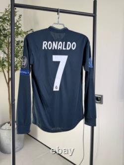 Ronaldo Real Madrid Long Authentic Away football shirt 2018/19 Adidas SZ S ig93