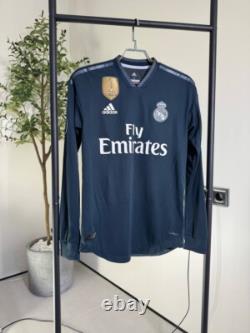 Ronaldo Real Madrid Long Authentic Away football shirt 2018/19 Adidas SZ S ig93