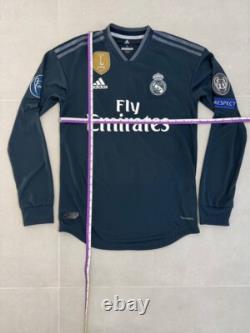 Ronaldo Real Madrid Long Authentic Away football shirt 2018/19 Adidas SZ S ig93